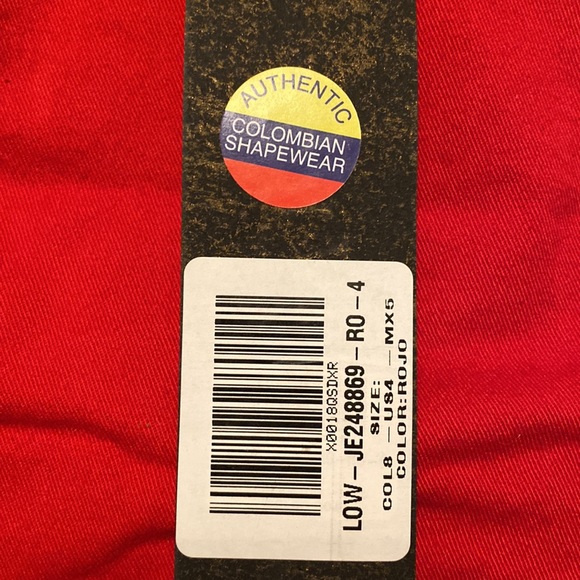 Sold ✨L•O•W•L•A   Authentic Colombian Shapewear•Red•Jeans✨ - Picture 10 of 11